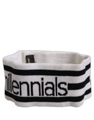 Dolce & Gabbana White Wool Knit #DGmillennials Head Band One Size Hat