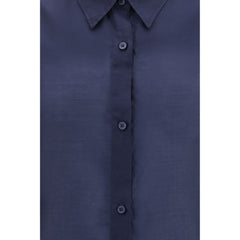 The Latest Blue Wool Oves Aries Dress Shirt