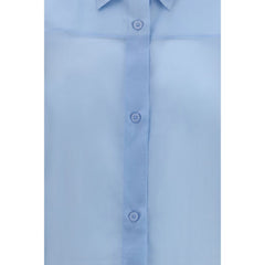 The Latest Blue Wool Oves Aries Dress Shirt