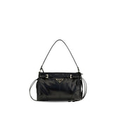Prada Black Calf Leather Bos Taurus Handbag