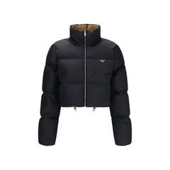Prada Black Goose Down Full-Length Jacket