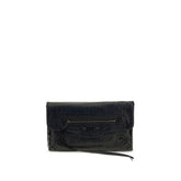 Balenciaga Black Lamb Ovis Aries Aries Clutch Bag