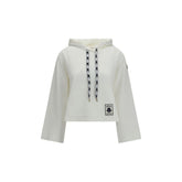 Moncler White Cotton Sweatshirt