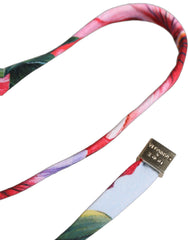 Dolce & Gabbana Multicolor Floral Triangle Beachwear Bikini Top