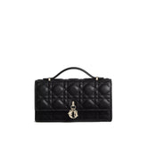 Dior Black Leather Shoulder Bag