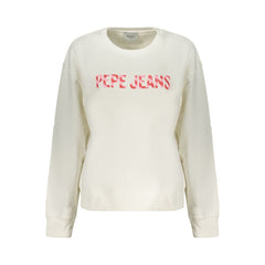Pepe Jeans White Cotton Women's Sweatshirt
