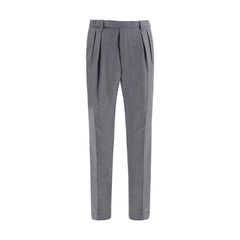 Brioni Gray Wool Oves Aries Casual Pants