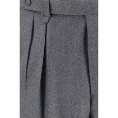 Brioni Gray Wool Oves Aries Casual Pants
