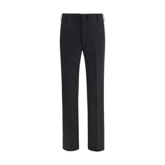 Prada Black Wool Oves Aries Dress Pants
