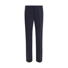 Prada Blue Wool Oves Aries Dress Pants