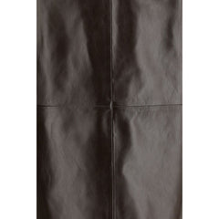 Arma Brown Leather Long Skirt