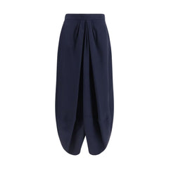 Giorgio Armani Blue Silk Long Skirt