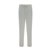 Brunello Cucinelli White Linen Casual Pants
