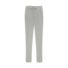 Brunello Cucinelli White Linen Casual Pants