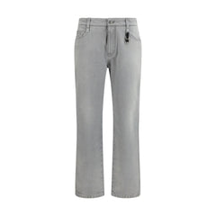 Ermanno Scervino Gray Cotton Boyfriend Jeans