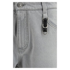 Ermanno Scervino Gray Cotton Boyfriend Jeans