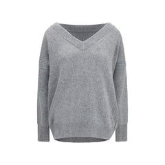 Ermanno Scervino Gray Cashmere Sweatshirt
