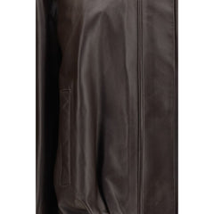 Arma Brown Leather Bomber