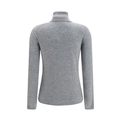 Allude Gray Cashmere Turtleneck