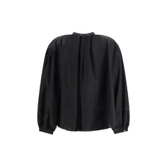 Forte_Forte Black Cotton Pattern Shirt