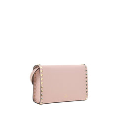 Valentino Garavani Pink Calf Leather Bos Taurus Shoulder Bag