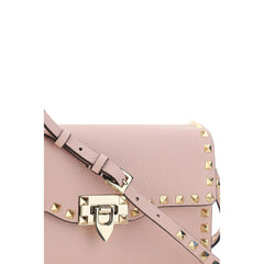 Valentino Garavani Pink Calf Leather Bos Taurus Shoulder Bag