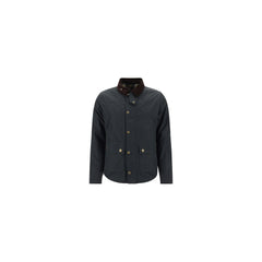 Barbour Black Cotton Full-Length Jacket