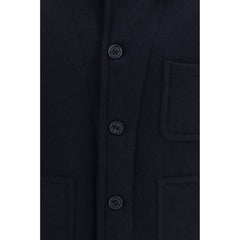 Brooksfield Blue Wool Oves Aries Full-Length Jacket