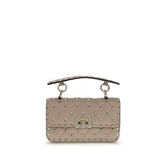 Valentino Garavani Pink Calf Leather Bos Taurus Handbag