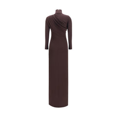 Courrèges Brown Viscose Casual Dress