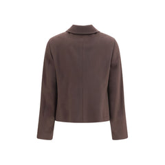 Lardini Brown Wool Oves Aries Full-Length Jacket