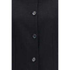 Lardini Black Wool Oves Aries Full-Length Jacket