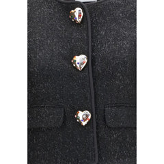 Self-Portrait Black Polyester Jacket