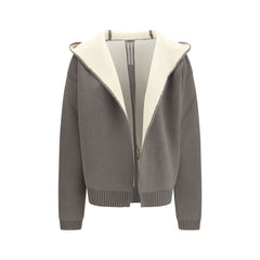 Rick Owens Gray Wool Oves Aries Hoodie
