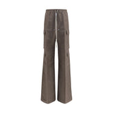 Rick Owens Brown Ramie Cargo Pants