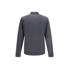 Golden Goose Gray Wool Oves Aries Dress Shirt