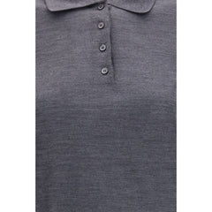 Golden Goose Gray Wool Oves Aries Shirt