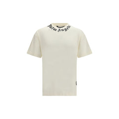 Palm Angels Beige Cotton T-Shirt
