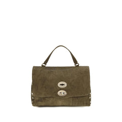 Zanellato Brown Suede Leather Shoulder Bag