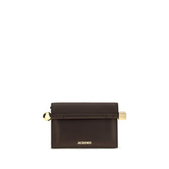 Jacquemus Brown Lamb Ovis Aries Aries Clutch Bag