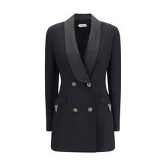 Versace Black Wool Oves Aries Blazer