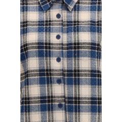 P.A.R.O.S.H. Blue Cotton Pattern Shirt