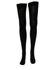 Dolce & Gabbana Black 100% Nylon Thigh High Stockings Socks