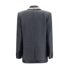 Sacai Gray Wool Oves Aries Jacket