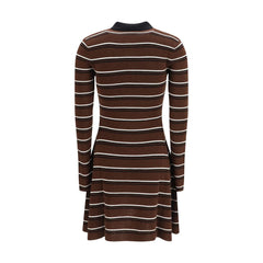 Ganni Brown Wool Oves Aries Casual Dress