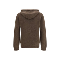 Roberto Collina Brown Wool Oves Aries Hoodie