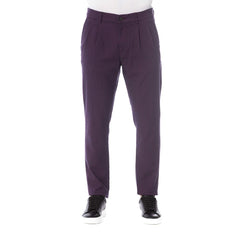 Trussardi Jeans Red Cotton Men's Pant