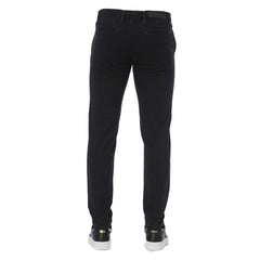 Trussardi Jeans Black Cotton Men Pants