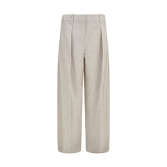 Brunello Cucinelli Beige Wool Oves Aries Dress Pants