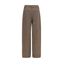 Brunello Cucinelli Brown Wool Oves Aries Casual Pants